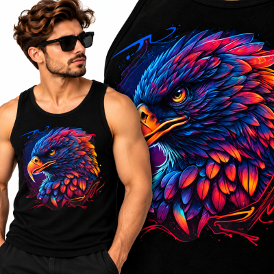 TANK TOP ZWIERZĘTA  BAD EAGLE